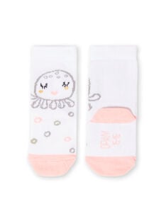 Chaussettes blanches motif pieuvre naissance fille LOU2CHO1 / 21SF40I2SOQ000