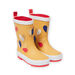 Bottes de pluie jaunes à motifs cœurs fantaisie enfant fille