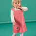 Robe saumon sans manches en velours