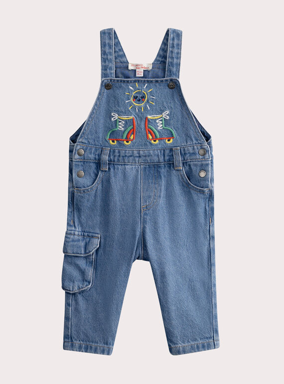 Salopette en jean pour bébé garçon WUFISAL / 25SG1052SALP274