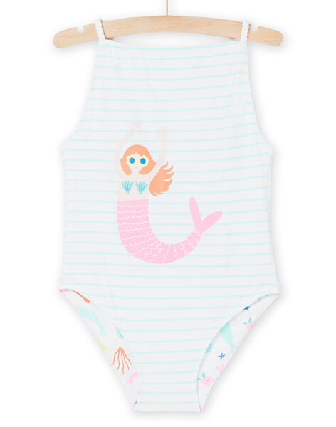 Maillot de bain 1 pièce blanc à imprimé sirènes RYAMER2 / 23SI01R7MAI000