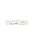 Bandeau écru à pois imprimé fleuri bébé fille NYISOBAN1 / 22SI09Q1BAN001