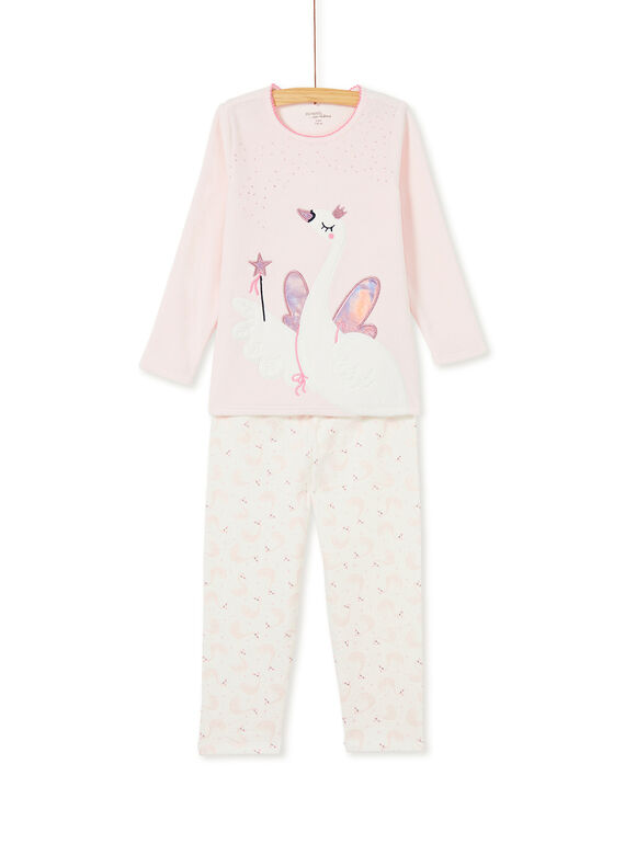 Pyjama enfant fille motif cygne KEFAPYJSWA / 20WH11B3PYJ312