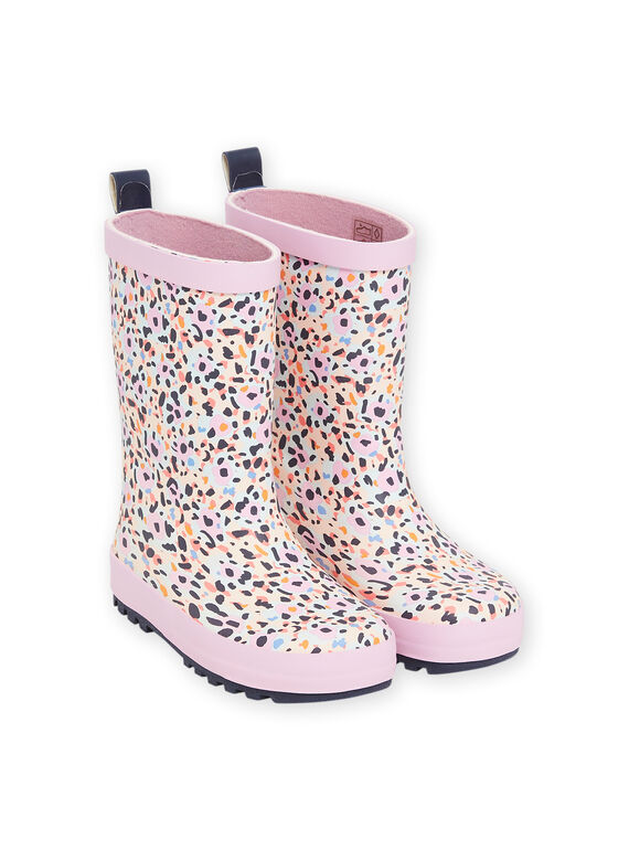Bottes de pluie fantaisie motif coloré enfant fille NAPLUITACH / 22KK3562D0C030