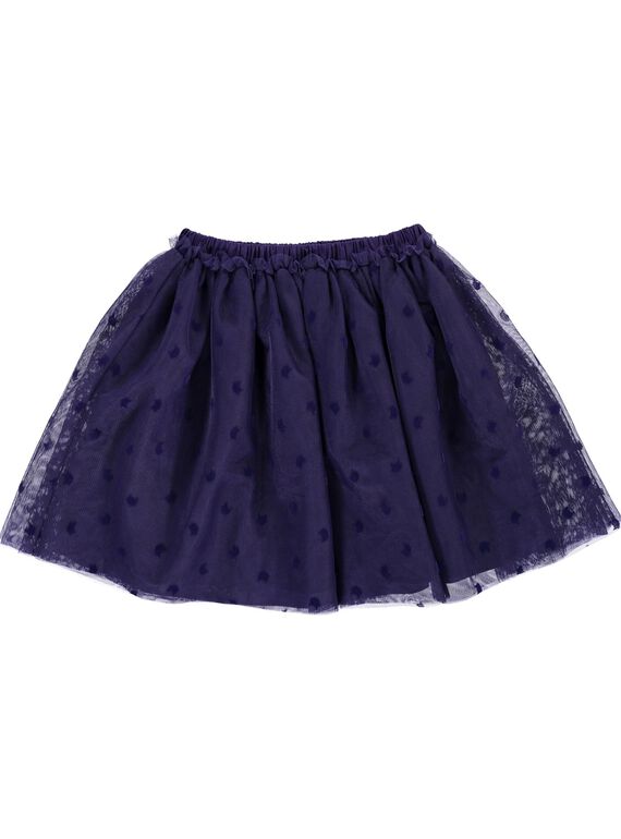 Jupe en tulle fantaisie fille DAVIOJUP2 / 18W901H2JUP711