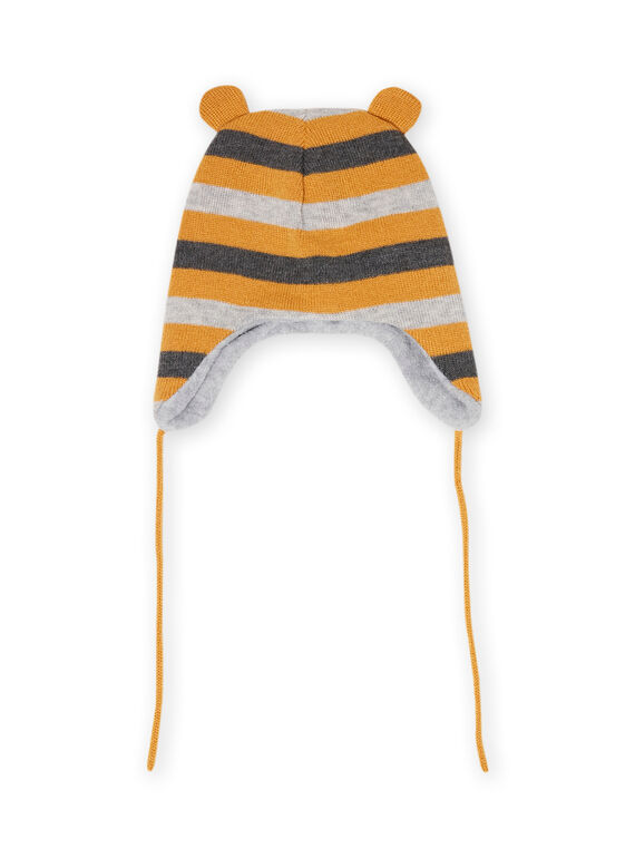 Bonnet en maille à rayures bébé garçon MYUGROBON2 / 21WI1061BONJ920