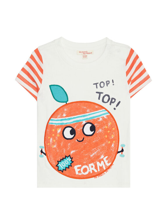 Tee Shirt Manches Courtes Ecru JUVITEEEX / 20SG10D1TMC001