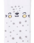Chaussettes blanches à pois motif tête de chat LOU1CHO3 / 21SF42H1SOQ000