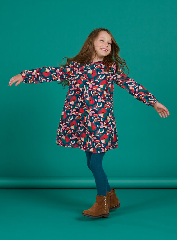 Robe manches longues imprimée fleurs PAPRIROB1 / 22W901P1ROBC235