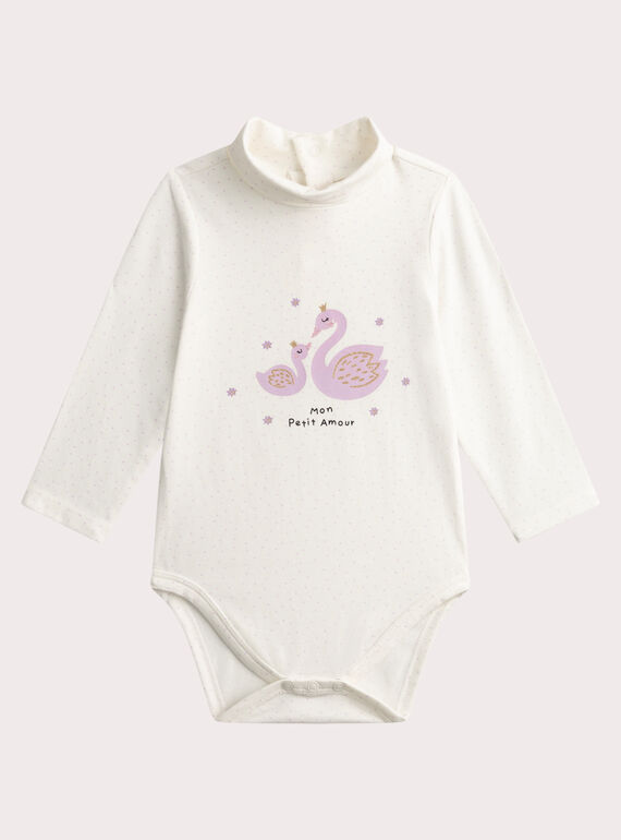 Body à animation cigogne pour bébé fille VIPERBOD / 24WG09R1BOD001