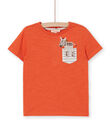 Tee Shirt Manches Courtes Orange LOTERTI3 / 21S902V3TMCE410