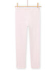 Legging rose clair détails lurex enfant fille NYAJOSLEG2 / 22SI0161CAL321