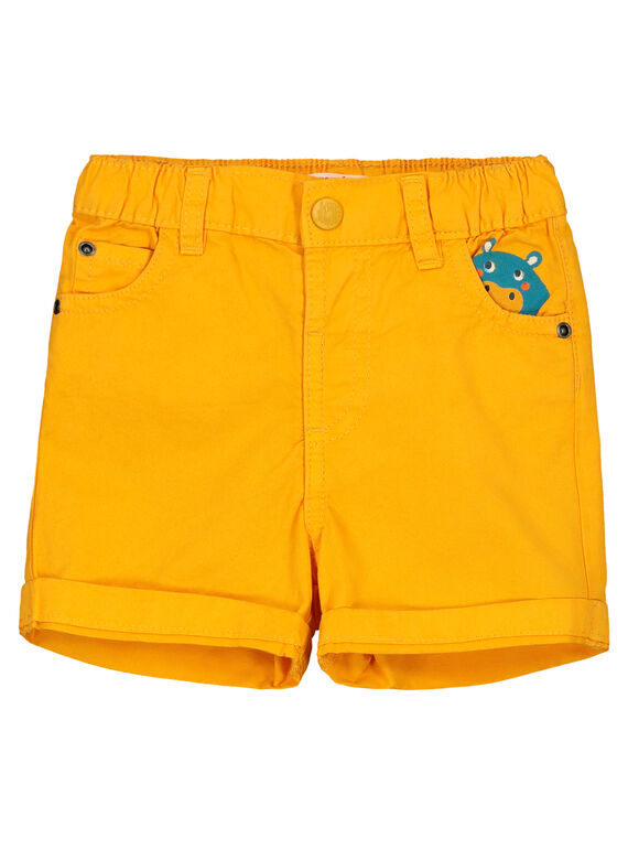 Bermuda jaune bébé garçon FUTUBER2 / 19SG10F2BER105