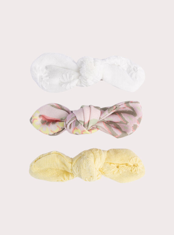 Lot de 3 barrettes nud pour fille WYAJOCLIC1 / 25SI01G6BRTB115