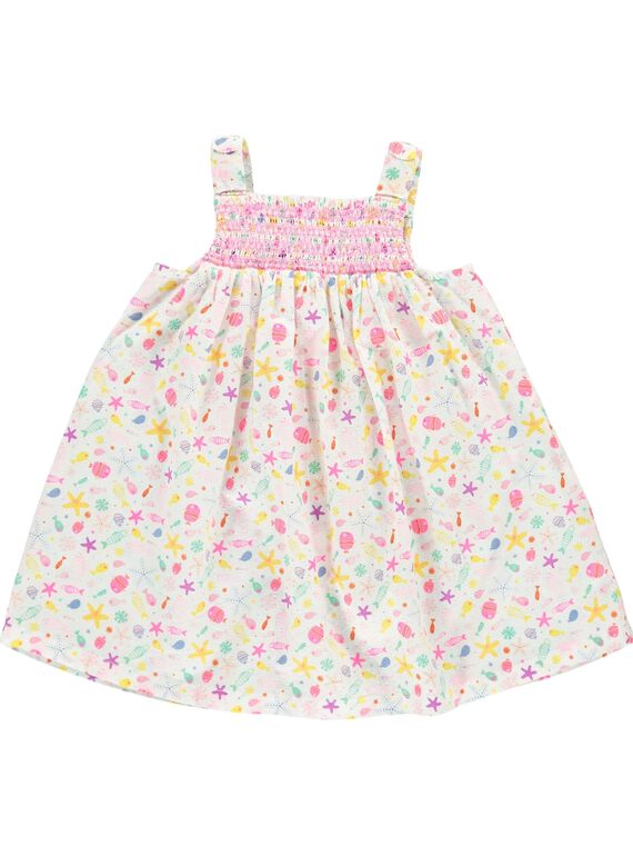 Robe smockée bébé fille CIMAROB3 / 18SG09U3ROB099