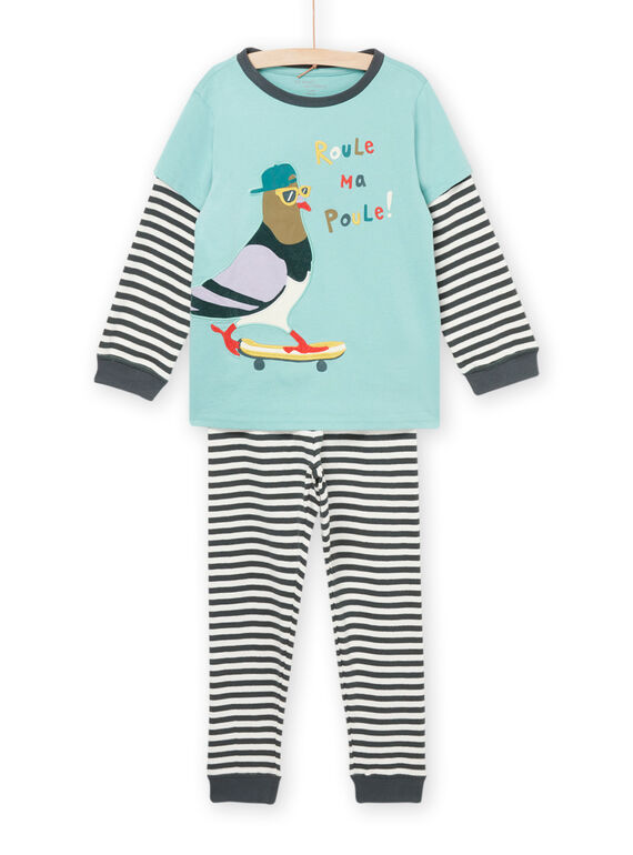 Ensemble pyjama sweat et pantalon à imprimé pigeon PEGOPYJPIG / 22WH1221PYJ631