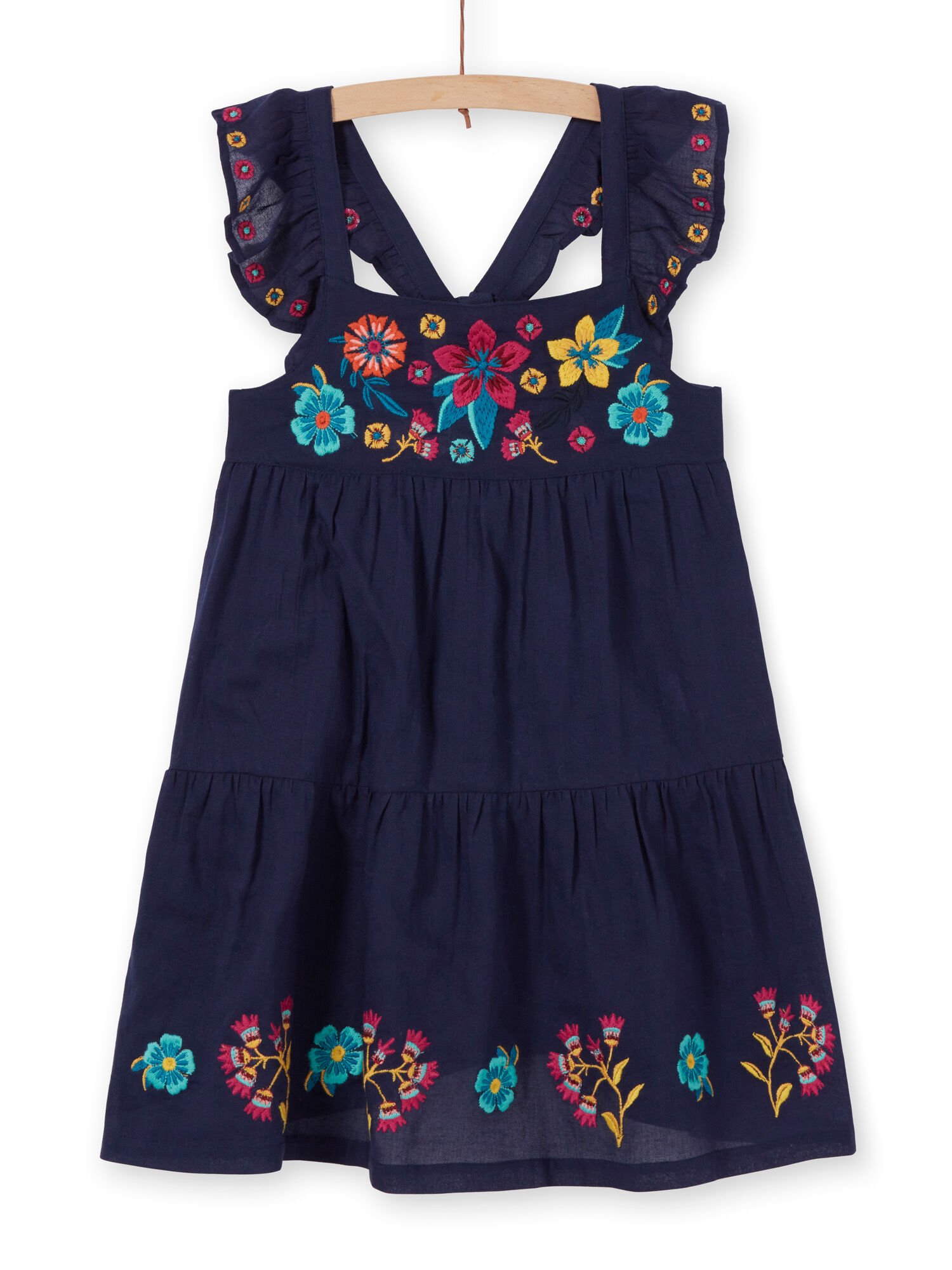 Ensemble Mere x Fille Robes bleues fleuries