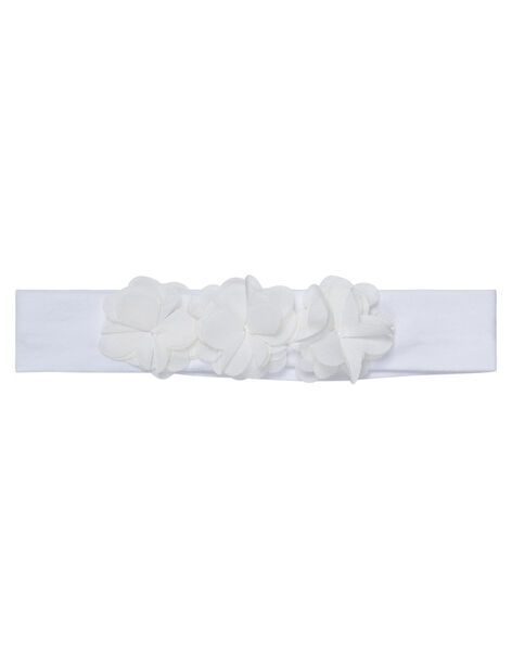 Bandeau Bebe Fille Blanc A Fleurs Spring Days Dpam