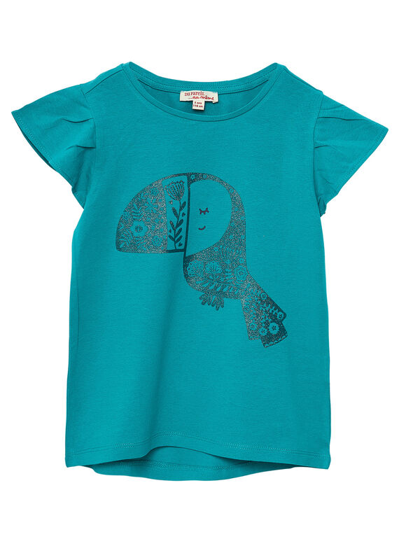 Tee Shirt Manches Courtes Bleu JAJOTI5 / 20S90143D31C235
