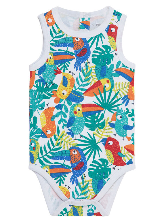 Body bébé garçon manches débardeurs  JEGABODTOU / 20SH14V3BDL000