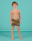 Short de bain vert militaire à imprimé léopards RYOMERBOXLEO / 23SI02R3MAIG631