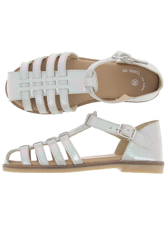 Sandale en cuir fille CFSANDIRIS / 18SK35WBD0E001