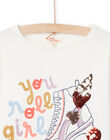 T-shirt à motifs fantaisie à paillettes et sequins RAPURTEE1 / 23S901L2TML001