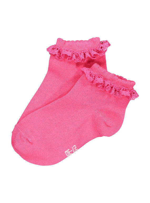 Chaussettes roses courtes fille FYACACHO / 19SI01Y2SOQ302