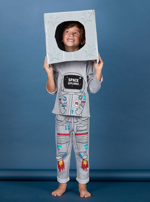 Pyjama enfant garçon motif astronaute  KEGOPYJAST / 20WH12B5PYJJ922