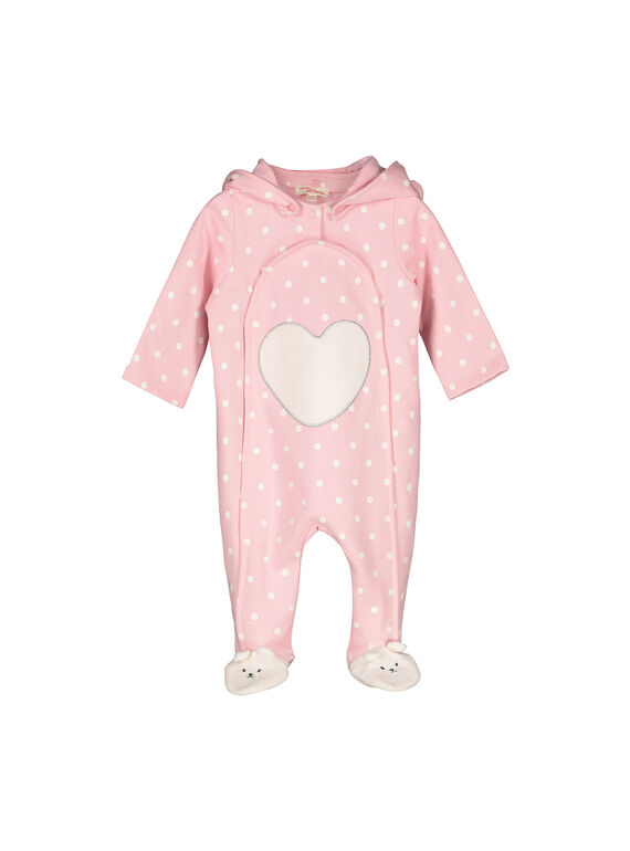 Sur-pyjama en molleton bébé fille FEFISURPYJ / 19SH1341SPY099