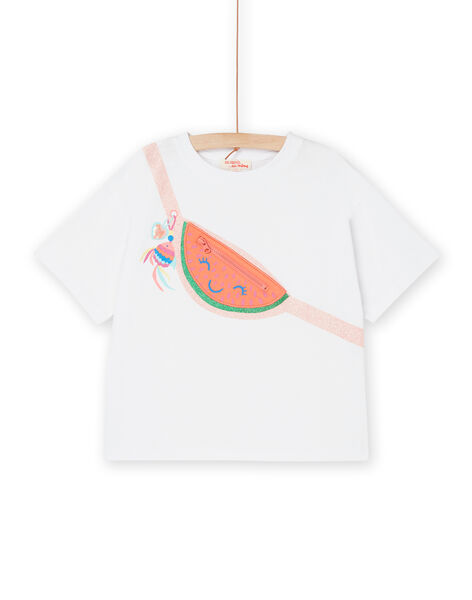 T-shirt blanc à animation sacoche pastèque RAPOPTI3 / 23S901X2TMC000