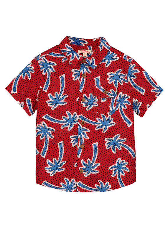 Chemise à manches courtes palmiers garçon FOTOCHEM / 19S902L1CHMF505