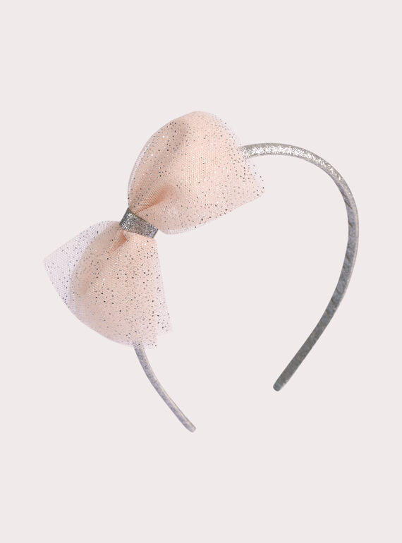 Serre-tête doré à nud rose pour fille WYAJOSERR3 / 25SI01G2TETK006