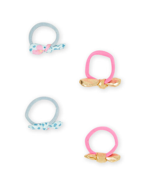 Lot de 4 élastiques fantaisie enfant fille NYAJOELA10 / 22SI01B1ELA219