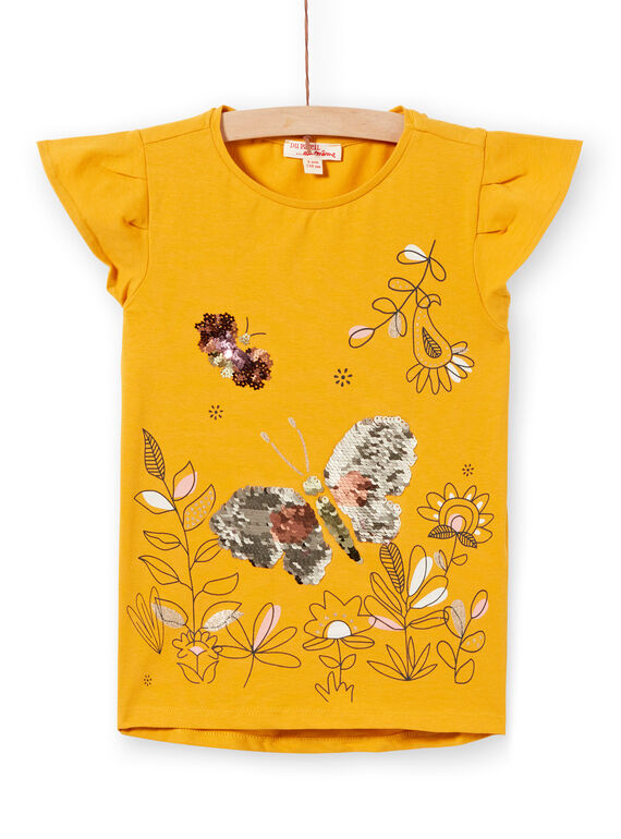 Tee Shirt Manches Courtes Jaune LAPOETI1 / 21S901Y1TMC107