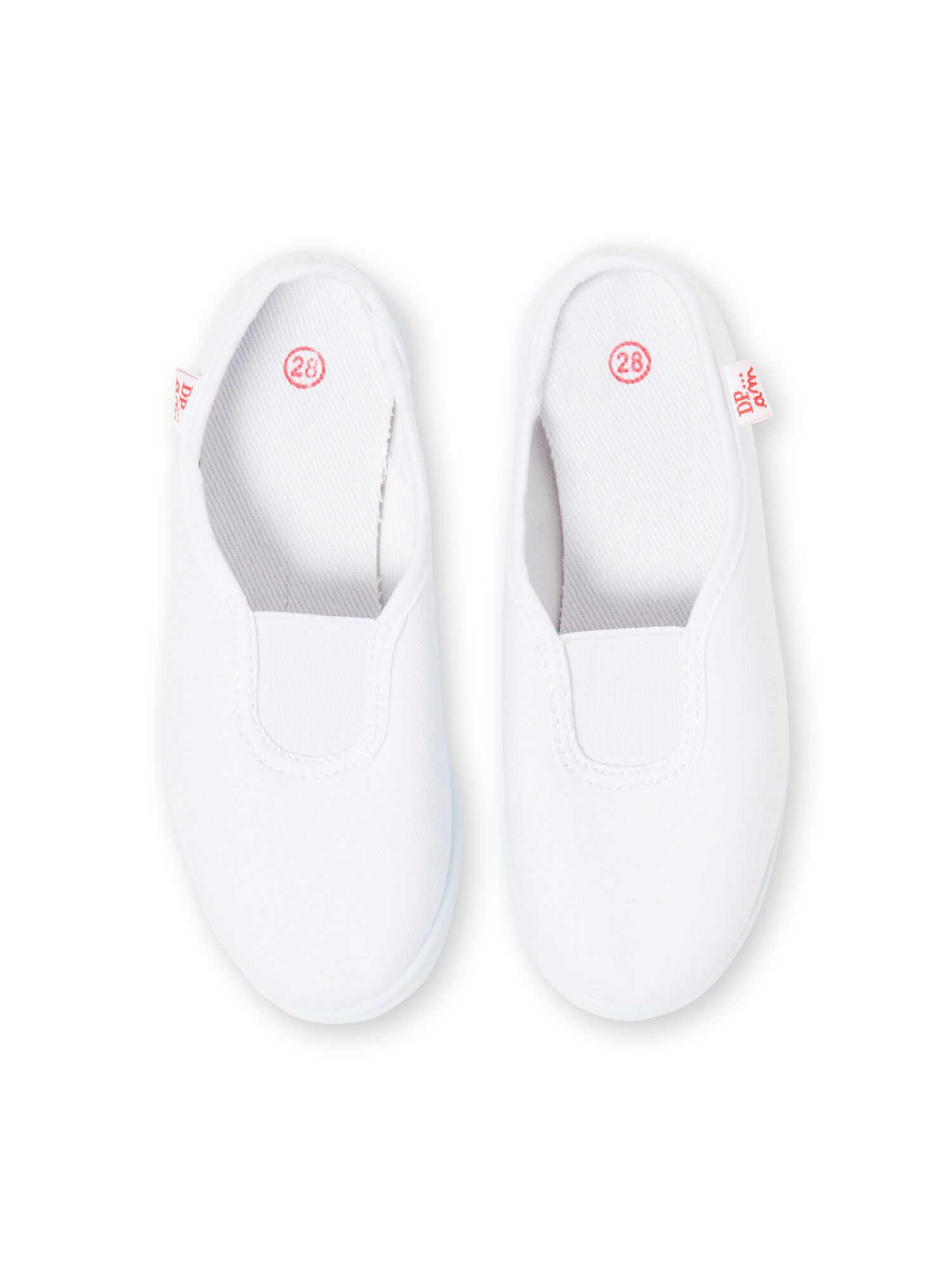Chausson de gymnastique rythmique mixte blanc : Chaussons enfant | DPAM