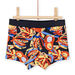 Short de bain bleu nocturne à imprimé fantaisies
