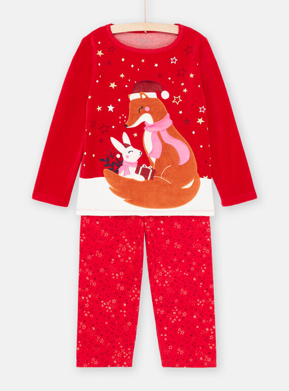 Pyjama NOEL rouge pour enfant fille : - Pyjama