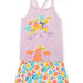 Ensemble pyjama lilas motif chat et imprimé fruits enfant fille