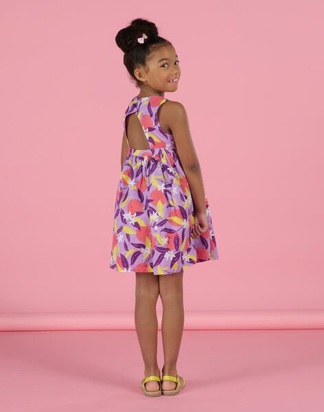 Robe lavande à imprimé fleuri RANEOROB1 / 23S901O4ROB326