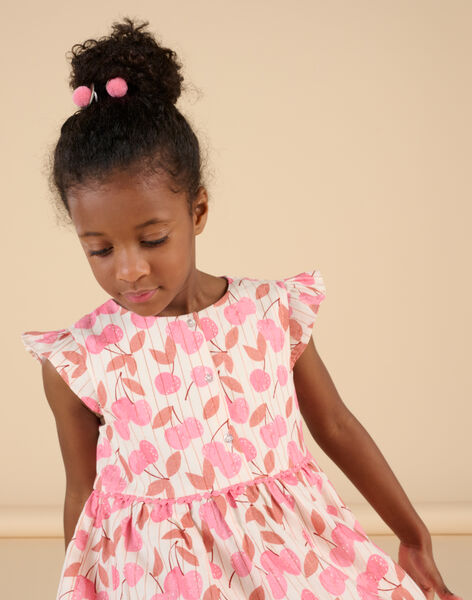 Robe en twill à imprimé cerises RADAYROB1 / 23S901M2ROB003