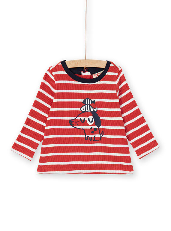 Tee Shirt Manches Longues Rouge LUJOTEE5 / 21SG1031TML410