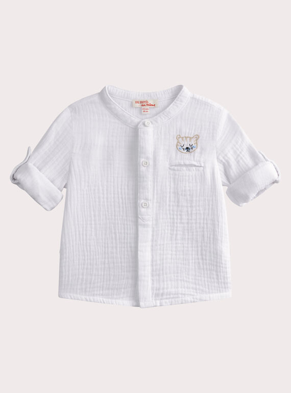 Chemise blanche pour bébé garçon WUMACHEM / 25SG1062CHM000