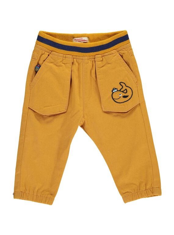 Pantalon jaune bébé garçon DUNAUPAN2 / 18WG10G2PAN101