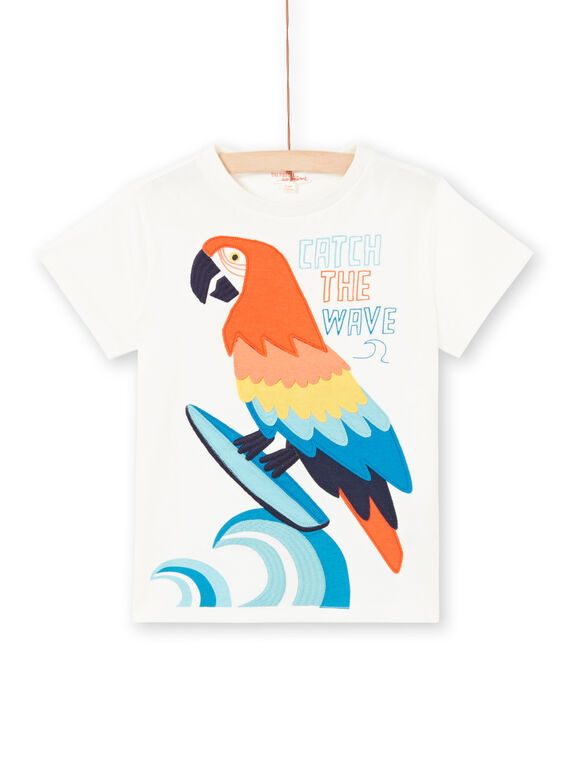 Tee Shirt Manches Courtes Ecru LOBONTI5 / 21S902W3TMC001