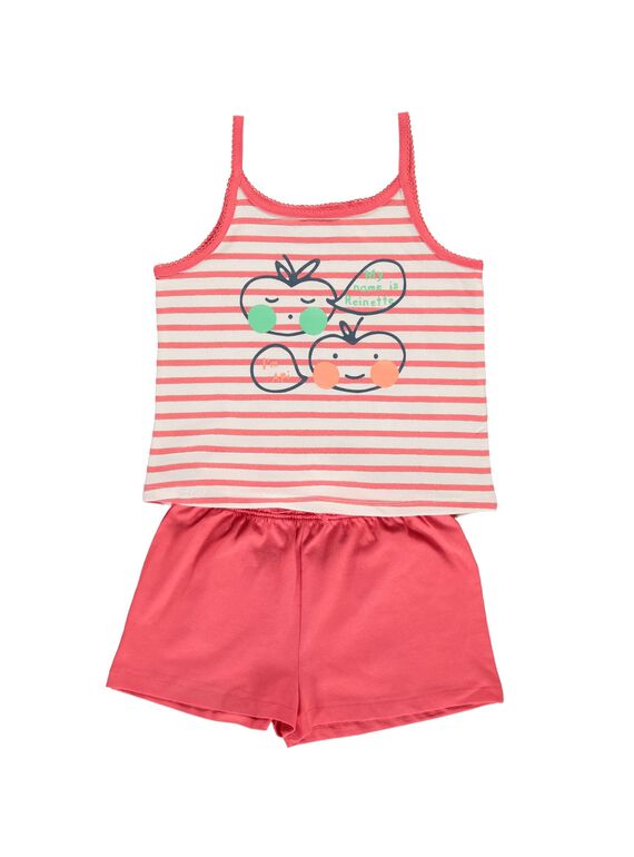 Pyjama en coton fille CEFAPYCPOM / 18SH1164PYJ099