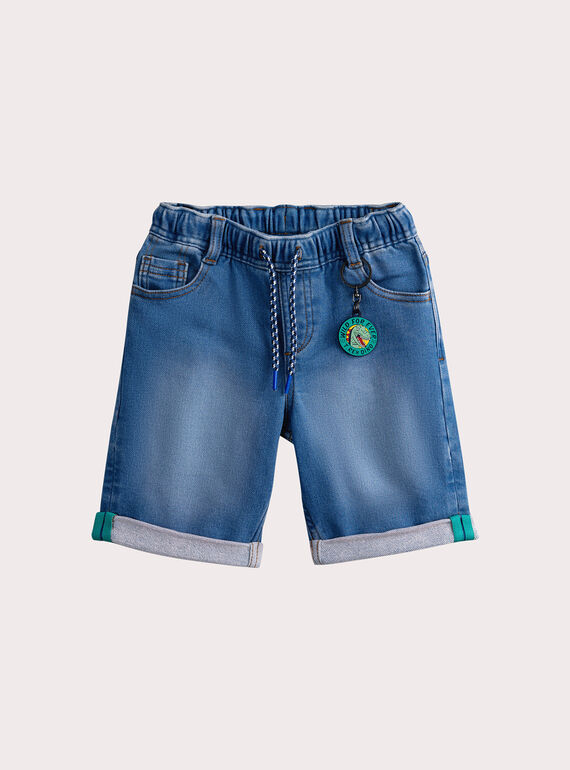 Bermuda  bleu en jean  WOFIBER / 25S90251BERP269