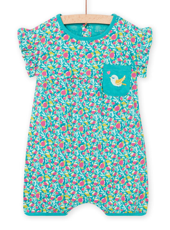 Combinaison turquoise bébé fille NEFIGREAOP / 22SH13H3GRE202