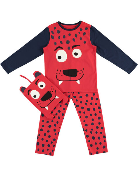 Pyjama Deguisement Rouge Et Marine Enfant Garcon Avec Son Range Pyjama Catalogue Dpam Enfant Dpam