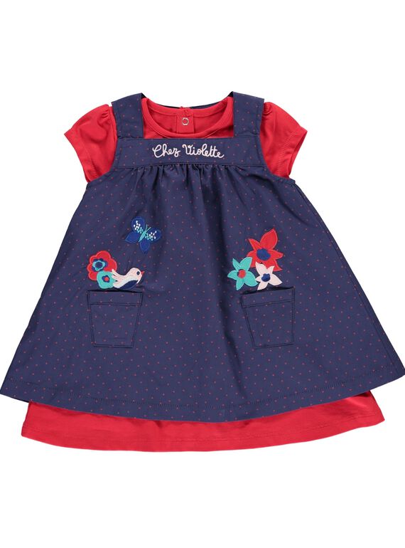 Ensemble robe bébé fille CIDEROB1 / 18SG09F1ROB099
